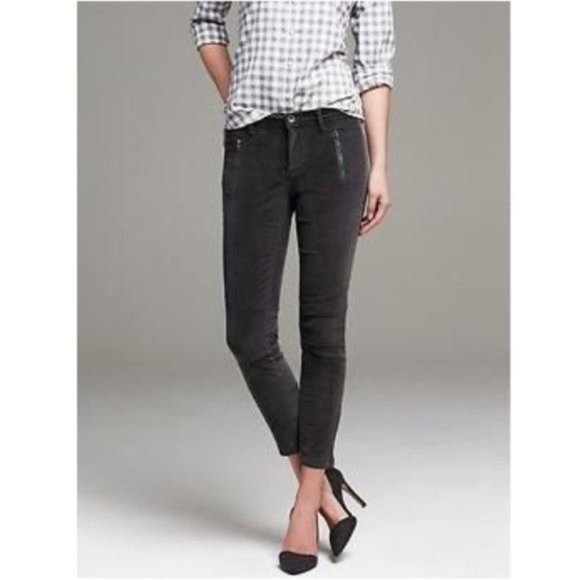 Banana Republic Pants - Banana Republic Grey Corduroy Skinny Ankle Pants